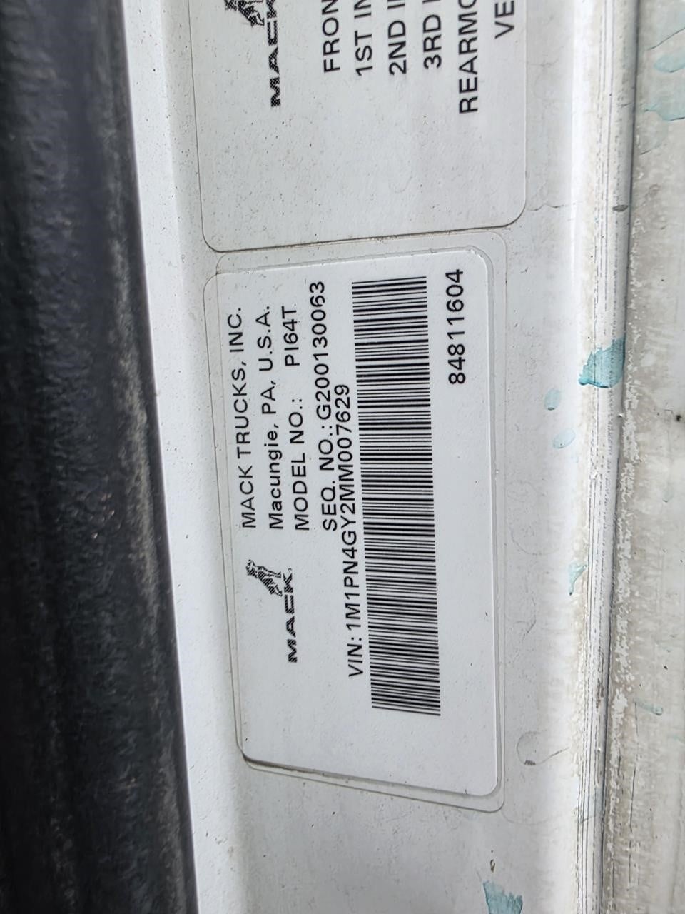 2021 MACK PINNACLE 64T 11037402874 2021 MACK PINNACLE 64T 11037402874